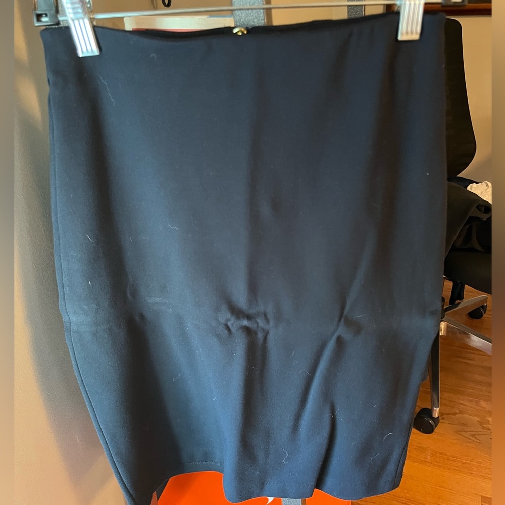 Philosophy pencil skirt in navy blue